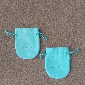 NEW, Tiffany & Co. Turquoise Drawstring Bags